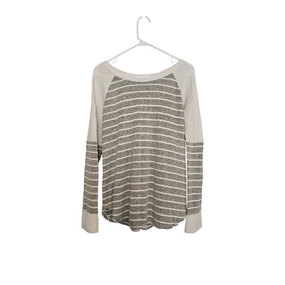 Colette long sleeve waffle Knit lightweight top - Picture 1 of 6